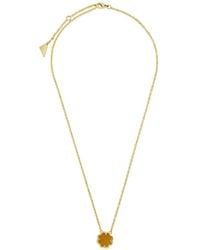Sterling Forever - 14K Plated Rose Petal Pendant Necklace - Lyst