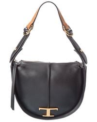 Tod's - Timeless Small Leather Hobo Bag - Lyst