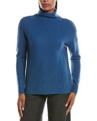 Forte - Textured Slouchy Funnel Neck 100% Cashmere Sweater - Lyst