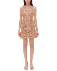 Jonathan Simkhai - Coen Crewneck Mini Dress - Lyst