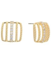 Juvell - 18k Plated Cz Studs - Lyst