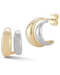 Ember Fine Jewelry - 14K Double Hoop Earrings - Lyst
