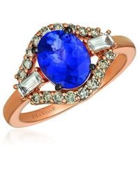 Le Vian - Baguette Frenzy 14K Rose 2.30 Ct. Tw. Diamond & Gemstone Cocktail Ring - Lyst