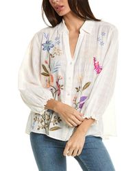 Johnny Was - Nila Relaxed Smocked Shirt - Lyst