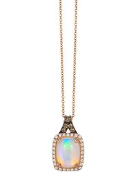 Le Vian - 14k Strawberry Gold 1.05 Ct. Tw. Diamond & Opal Pendant Necklace - Lyst