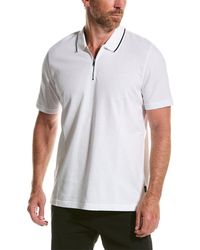 Ted Baker - Buer Textured Zip Polo Shirt - Lyst