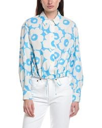 Marimekko Abstraktio Unikko Shirt in Black | Lyst
