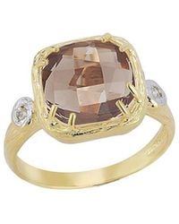 Reiss - 14k 3.53 Ct. Tw. Diamond & Smokey Topaz Ring - Lyst