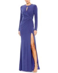 Mac Duggal - Keyhole Draped A-Line Gown - Lyst