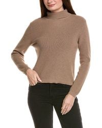 Hannah Rose - Shaker Turtleneck Cashmere-Blend Sweater - Lyst