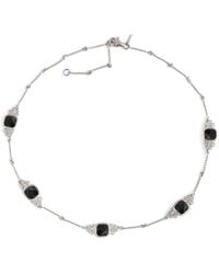 Diamond Select Cuts - 0.03 Ct. Tw. Diamond & Onyx Necklace - Lyst