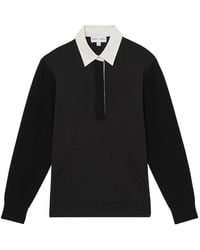 Reiss - Noa Open Collar Wool & Cashmere-Blend Polo Shirt - Lyst