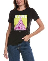 KARL LAGERFELD - Eiffel Tower T-Shirt - Lyst