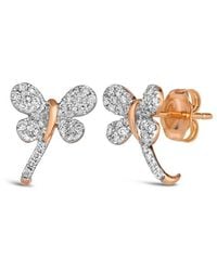 Le Vian - Beautiful Creatures 14K Rose 0.33 Ct. Tw. Diamond Stud Earrings - Lyst