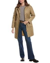 HUNTER - Alison Barn Inspired Diamond Quilt Hooded Coat - Lyst