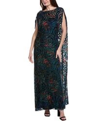 Johnny Was - Viva Burnout Velvet Silk-Blend Maxi Dress - Lyst