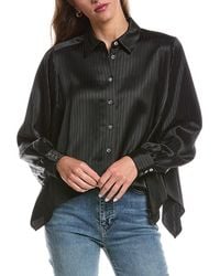 Cinq À Sept - Georgia Satin Stripe Gasira Top - Lyst