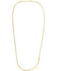 Italian Silver - 14K Over Chain Necklace - Lyst