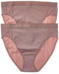 Yummie - Gemma Ribbed Hi-Leg Brief - Lyst
