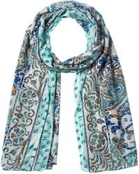La Fiorentina - Silk-Blend Printed Scarf - Lyst