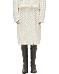 Jonathan Simkhai - Brioni Wool Mini Skirt - Lyst
