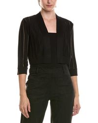 Anne Klein - Petite Sheer Stripe Shrug - Lyst