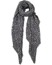 Blue Pacific - Tissue Solid Print Cashmere-Blend Scarf - Lyst