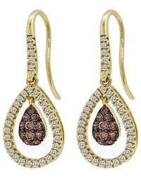 Le Vian - Le Vian Chocolate & Honey 14k 0.91 Ct. Tw. Diamond Earrings - Lyst