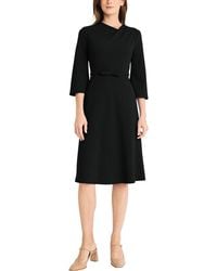 Maggy London - Knee Length Scuba Crepe Dress - Lyst