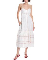 Fate - Stitched Linen-Blend Mini Dress - Lyst