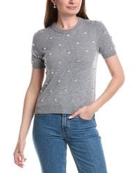 MILLY - Rosalyn Wool & Cashmere-Blend Sweater - Lyst