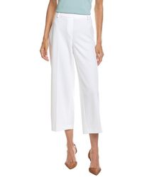 Anne Klein - Heavy Cool Crepe Wide Leg Crop Pant - Lyst