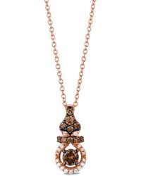Le Vian - Le Vian 14k Strawberry Gold 0.38 Ct. Tw. Diamond Pendant Necklace - Lyst