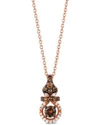 Le Vian - 14k Strawberry Gold 0.38 Ct. Tw. Diamond Pendant Necklace - Lyst