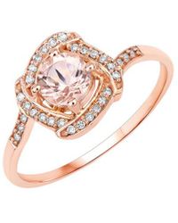 Diana M. Jewels - Fine Jewelry 14k Rose Gold 0.49 Ct. Tw. Diamond & Morganite Ring - Lyst