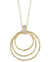 Reiss - 14k 0.06 Ct. Tw. Diamond Pendant Necklace - Lyst