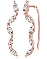 Sabrina Designs - 14k Rose Gold 0.45 Ct. Tw. Diamond Climber Earrings - Lyst