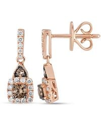 Le Vian - Le Vian 14k Rose Gold 0.56 Ct. Tw. Diamond Earrings - Lyst
