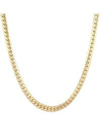 Adornia - Tarnish Resistant 18K Plated Flat Curb Chain Necklace - Lyst