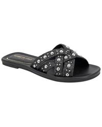 Kenneth Cole - Jula Stud Raffia Flat - Lyst