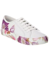 Ferragamo - Borg Leather Sneaker - Lyst