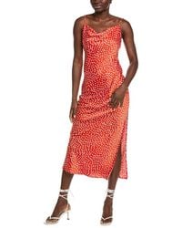 Kenneth Cole - Polka Dot Maxi Slip Dress - Lyst