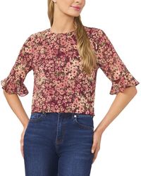 Cece - Ruff Cuff Blouse - Lyst