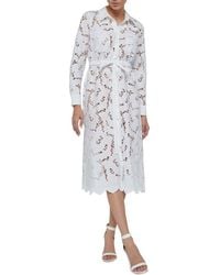 L'Agence - Emilio Midi Shirtdress - Lyst