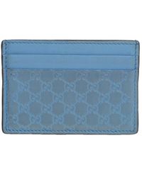 Gucci - Microssima Leather Card Holder - Lyst