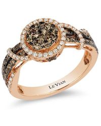 Le Vian - Chocolatier 14k Strawberry Gold 0.94 Ct. Tw. Diamond Ring - Lyst