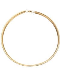 Adornia - 18K Plated Stainless Steel Tarnish-Resistant Omega Layering Chain Necklace - Lyst