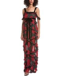 Valentino - Printed Silk Gown - Lyst