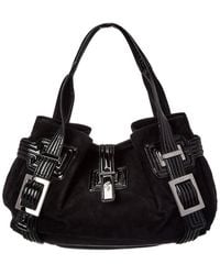 Roger Vivier - Suede & Patent Hobo Bag - Lyst