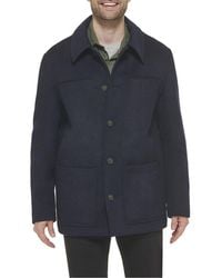 Cole Haan - Wool-Blend Coat - Lyst